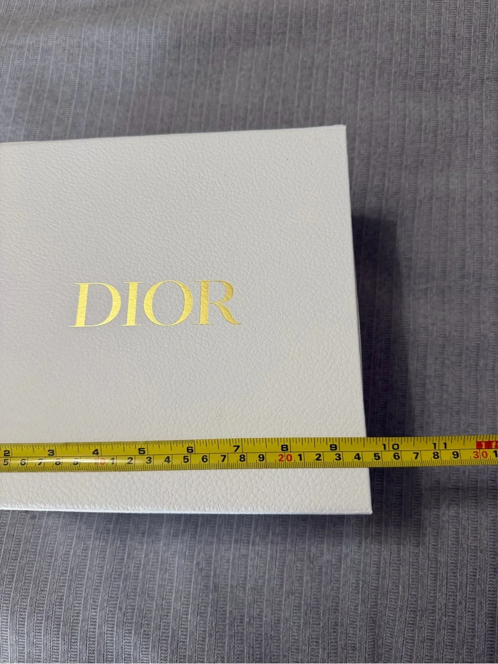 Dior White Box with Gold Logo Centered new